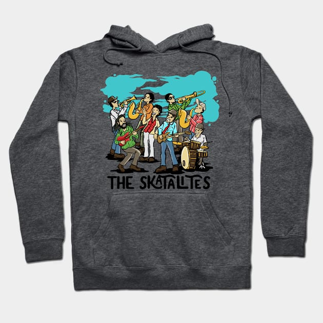 The Skstalites tshirt illustration full  collor Hoodie by ROCKHOPPER